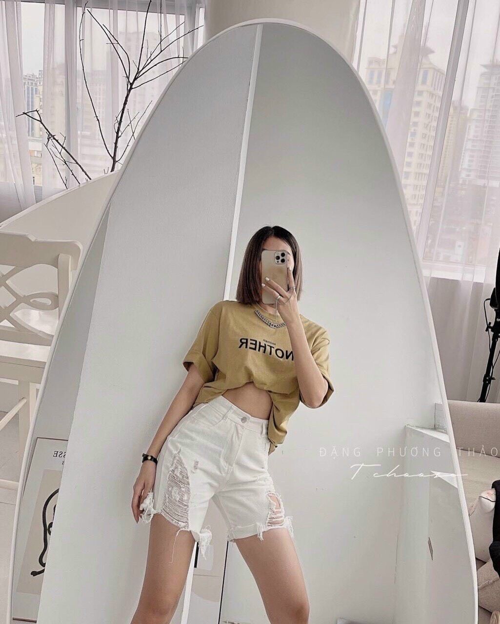 QUẦN JEANS NGỐ RÁCH MẢNG