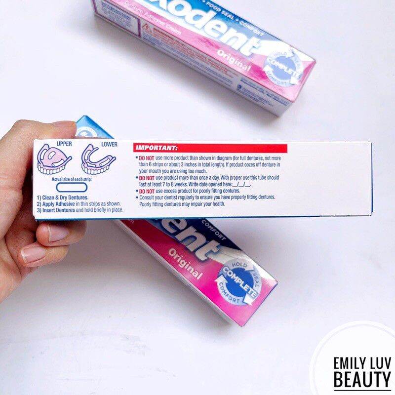 Keo dán răng giả Fixodent Original 68g Mỹ