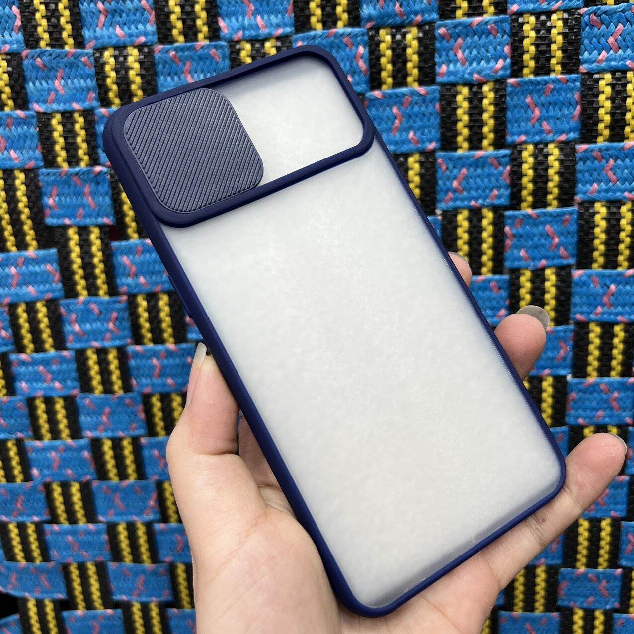 Case Ốp lưng Oppo A3S viền dẻo màu lưng nhám mờ thanh trượt bảo vệ camera