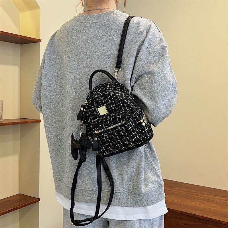 HOÀN TIỀN 15% - Balo Nữ Thời Trang Cao Cấp balo Đi Học Giá Rẻ Balo vải dạ thêu chỉ kim tuyến phong cách hàn quốc