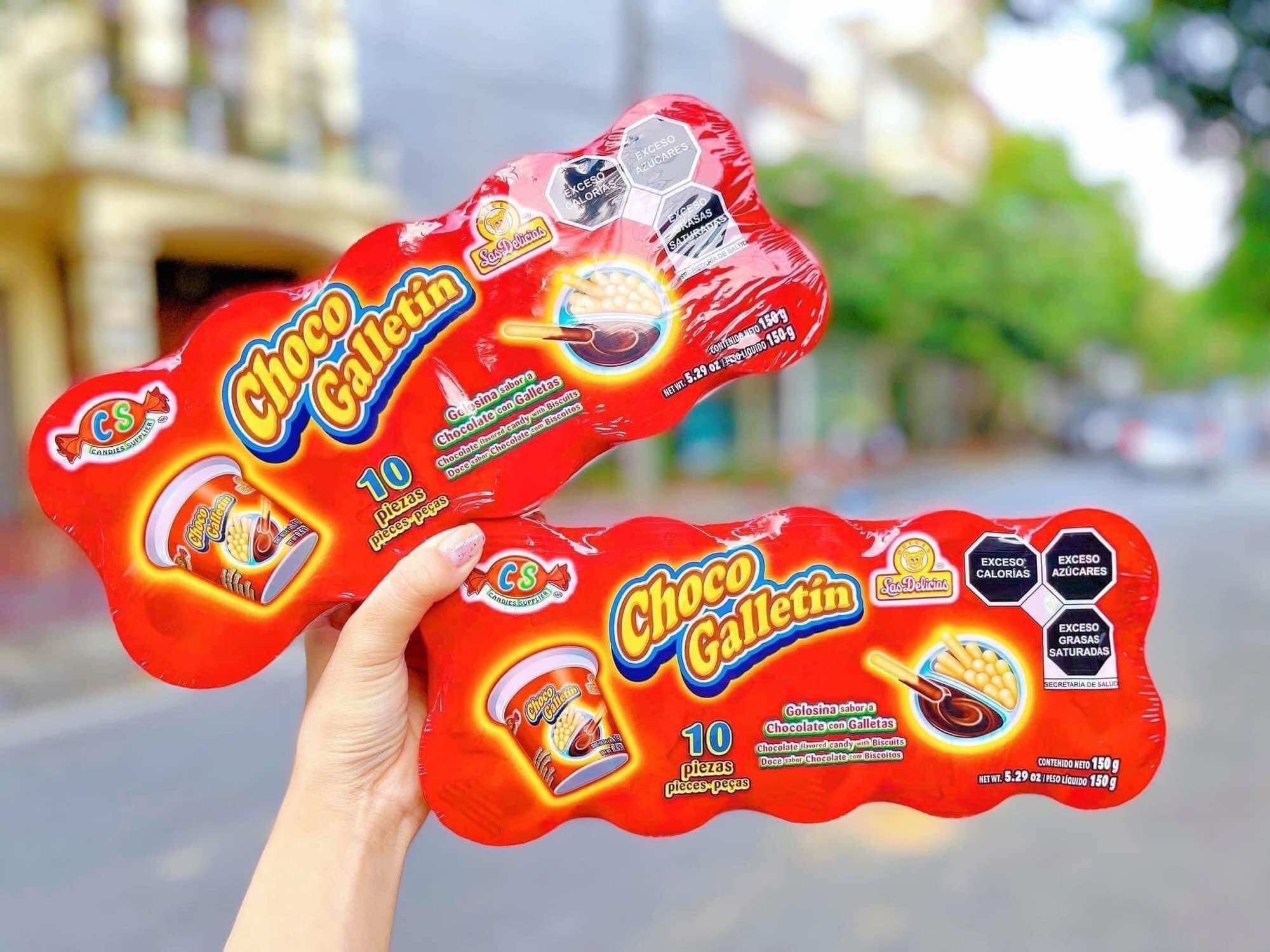 [10 hộp] Bánh que chấm socola