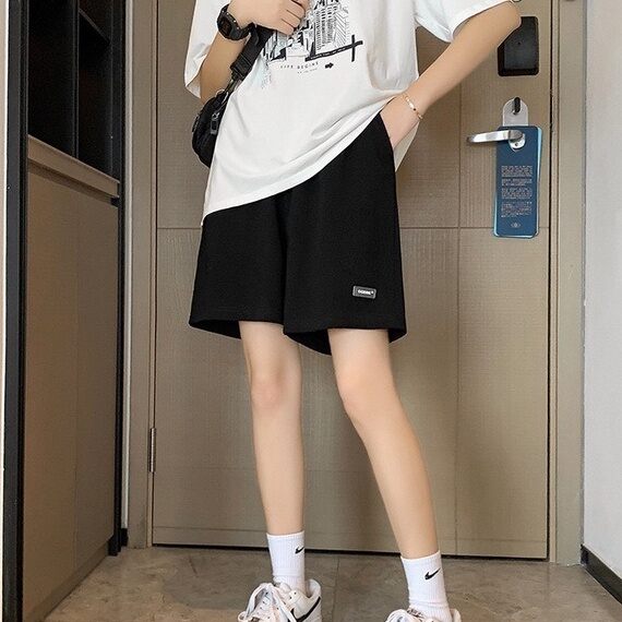 Quần đùi unisex logo pu_ma basic cạp chun co dãn có bigsize 100kg-  n/đ