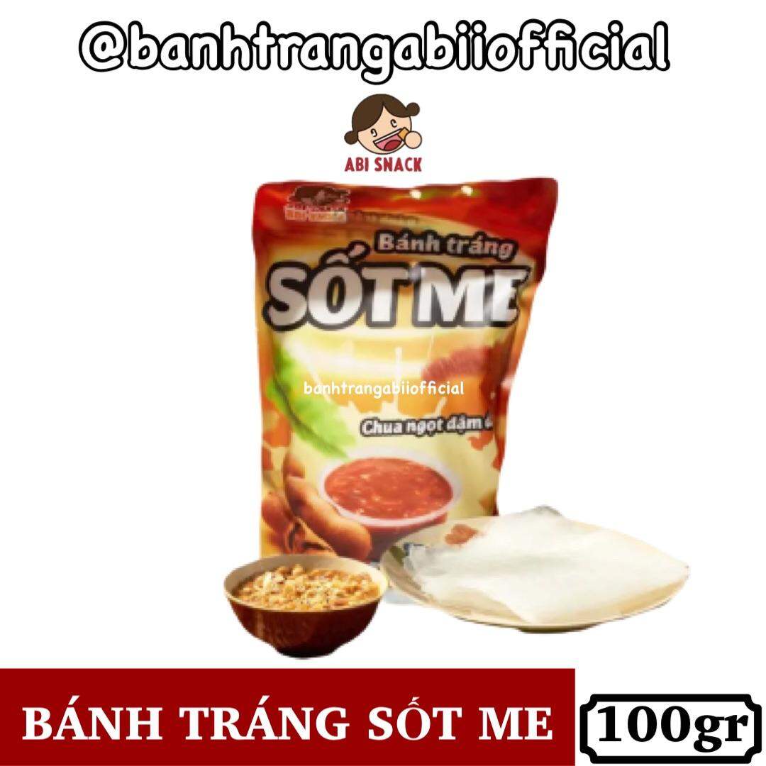 Bánh tráng me Abi chấm sốt chua ngọt