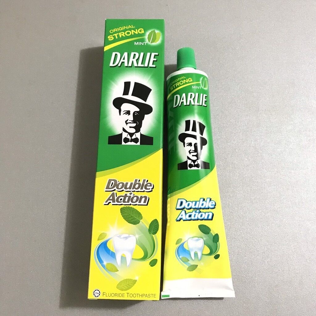 combo 2 tuýp Kem đánh răng Darlie Double Action 150gram( Ông tây đen)