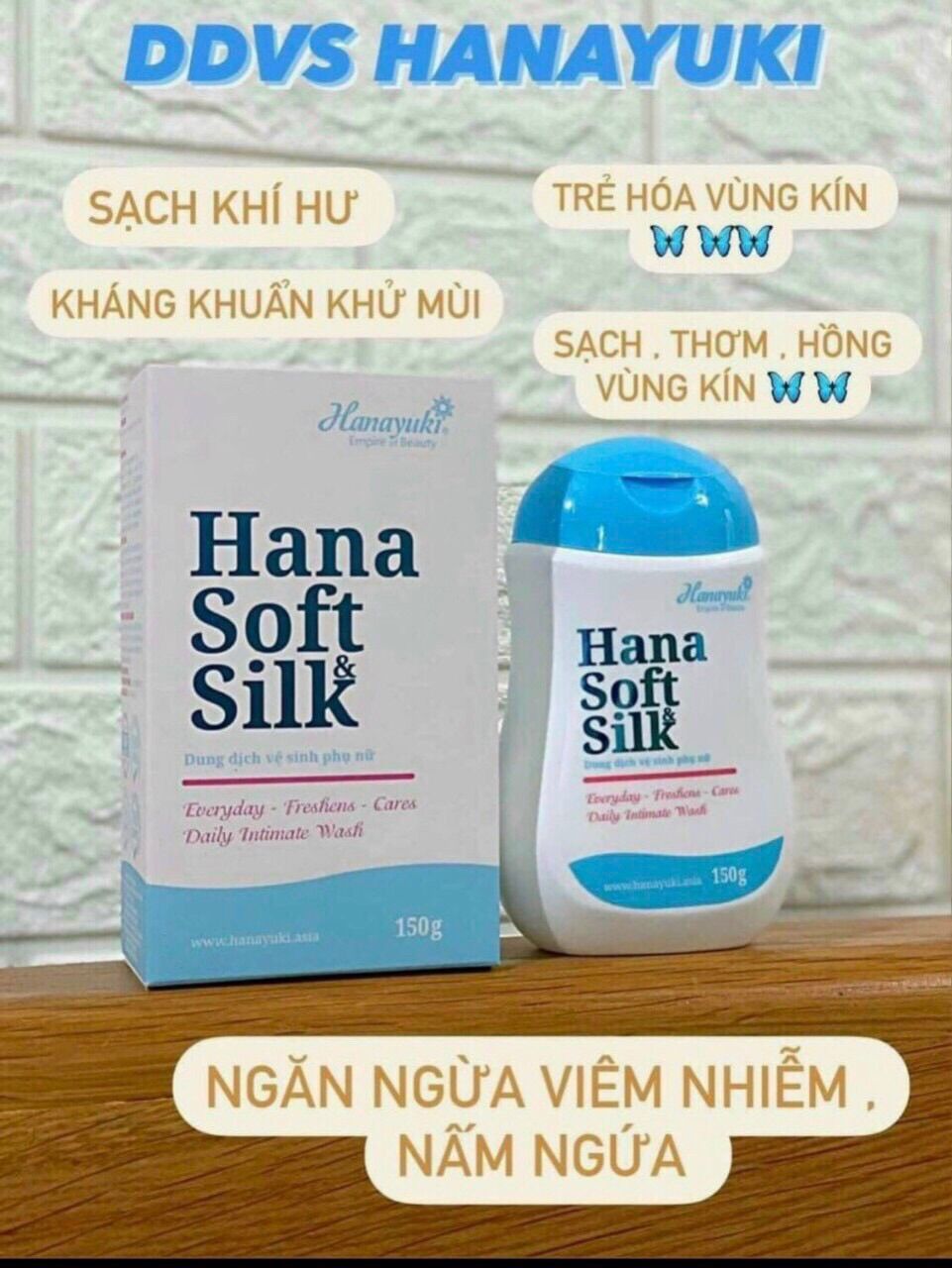 Dung Dịch Vệ Sinh Hana Soft & Silk 150g