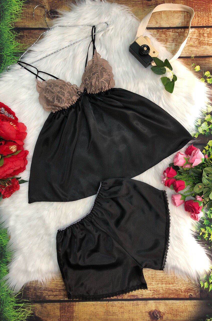 Đồ ngủ sexy phối viền ren