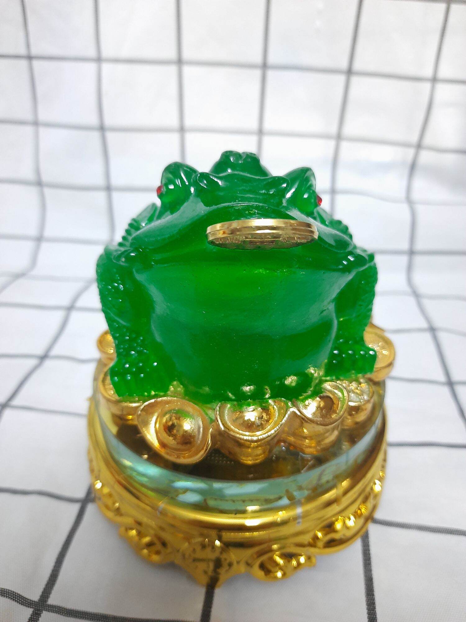 Tượng cóc thiềm thừ xanh