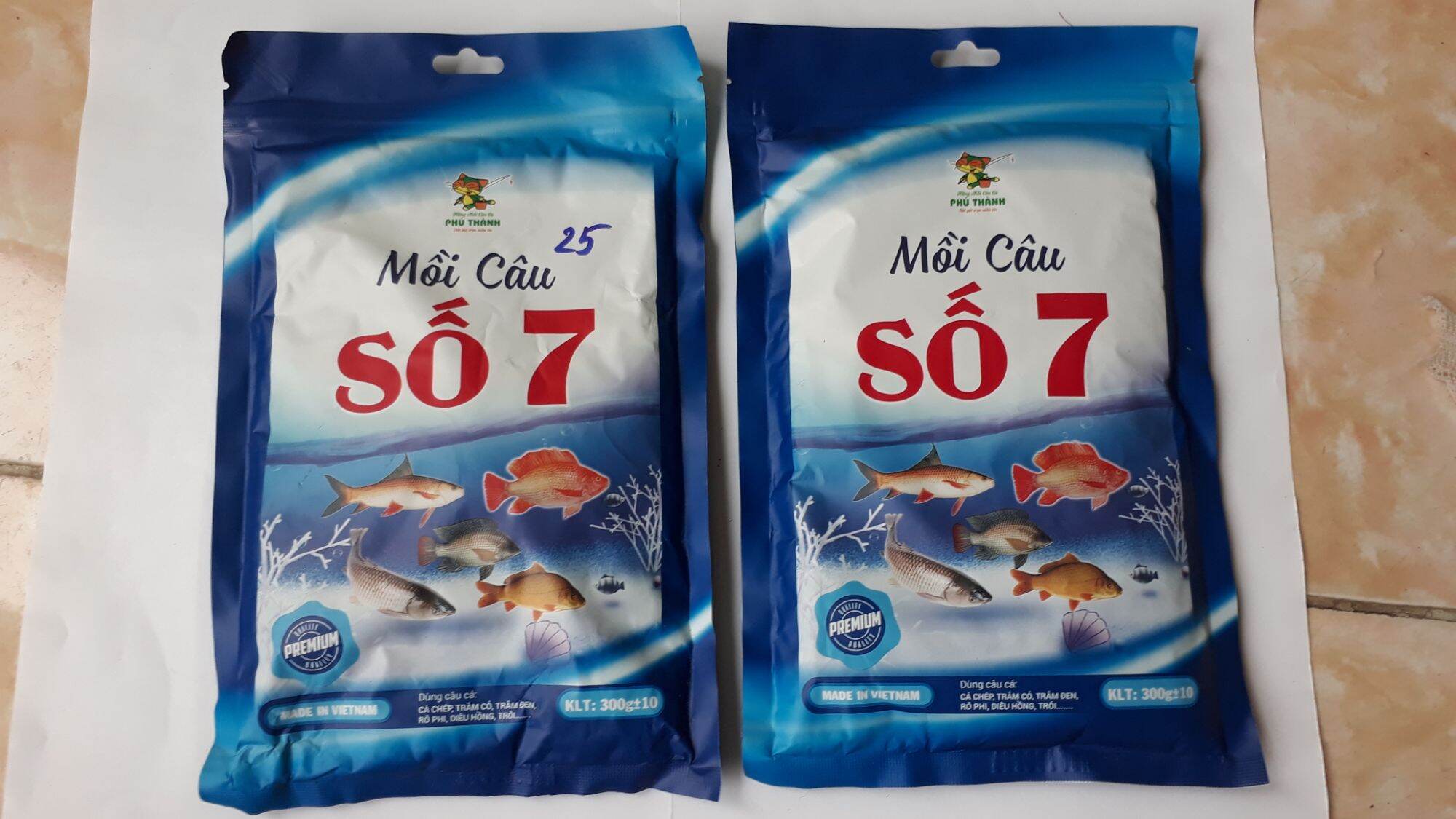 2 Gói Mồi Câu Cá Phú Thành Số 7_ Mồi Câu Đa năng