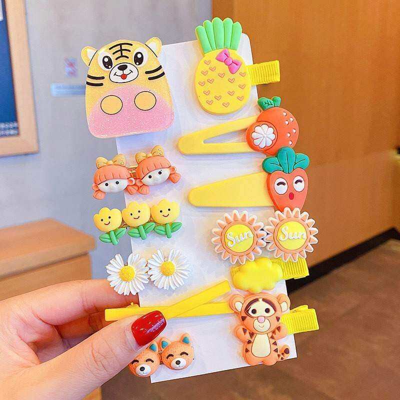 Set 14 Kẹp Tóc Dễ Thương Cho Bé PKT03