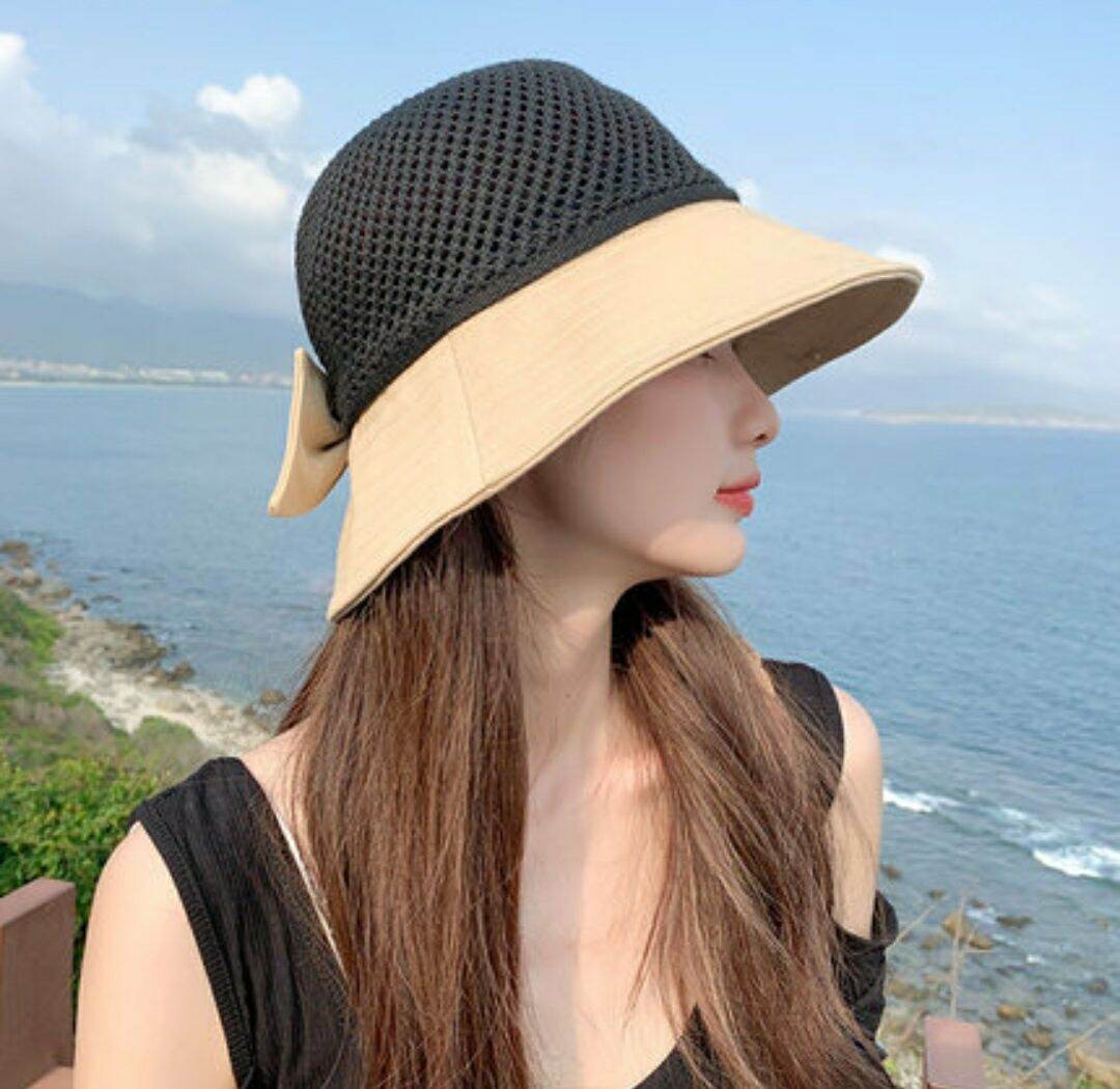 Nón rộng vành - Nón đi biển đẹp - mũ rộng vành đi biển chống nắng du lịch dã ngoại thoáng mát gấp gọn chất liệu cói vải