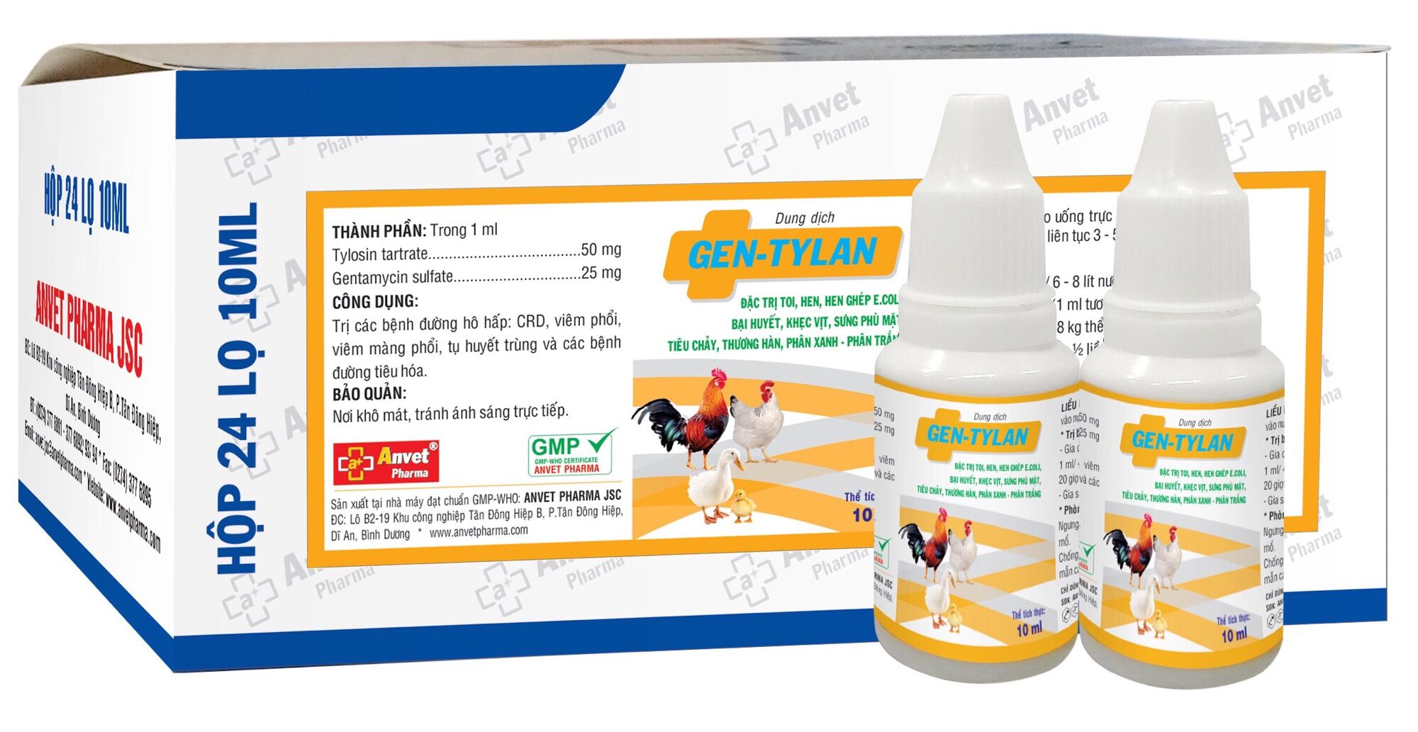 Giải pháp loại bỏ bệnh đường hô hấp, viêm phổi Gentylan 10 ml( uống)