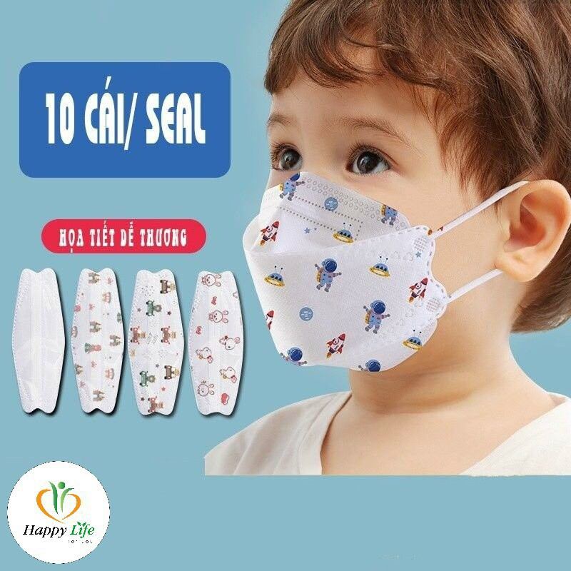 1 thùng 100 cái khẩu trang kf94 ... trẻ em