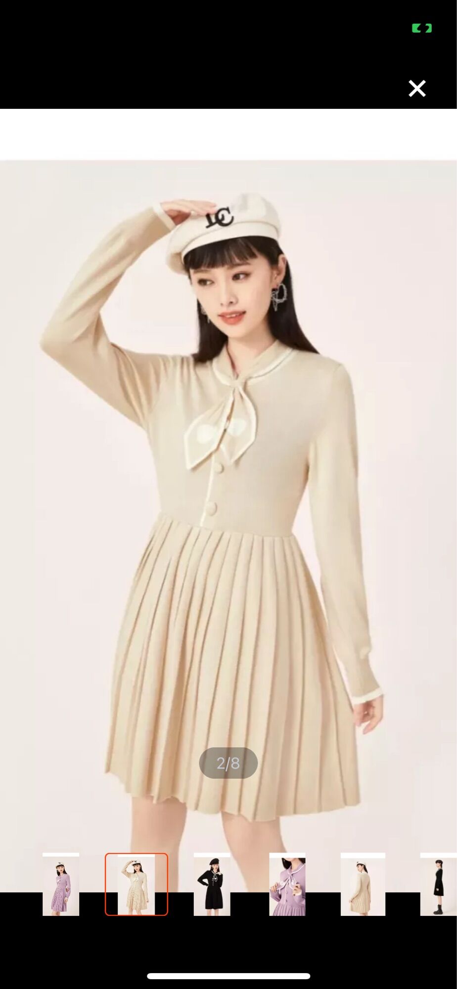 Đầm len siu cấp A21 sếp ly nơ