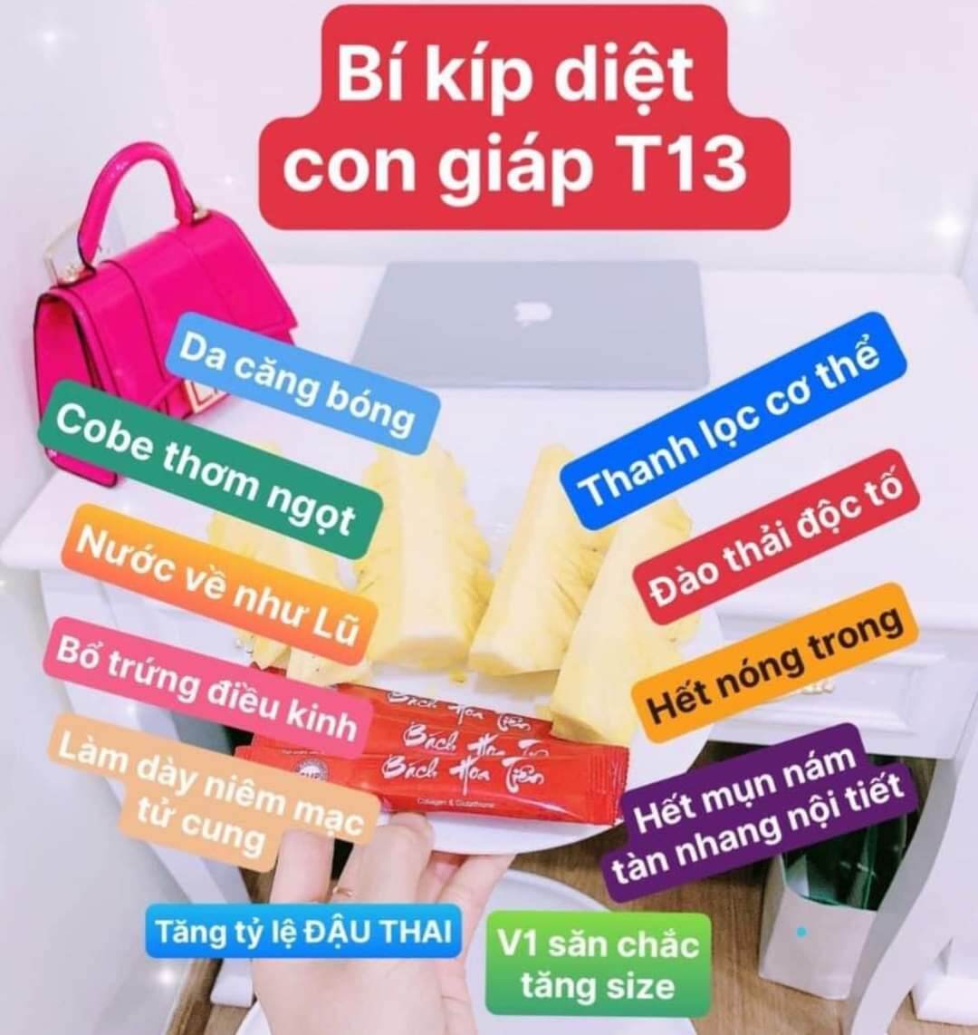 10 gói dùng thử Cốm Nội Tiết Bách Hoa Tiên