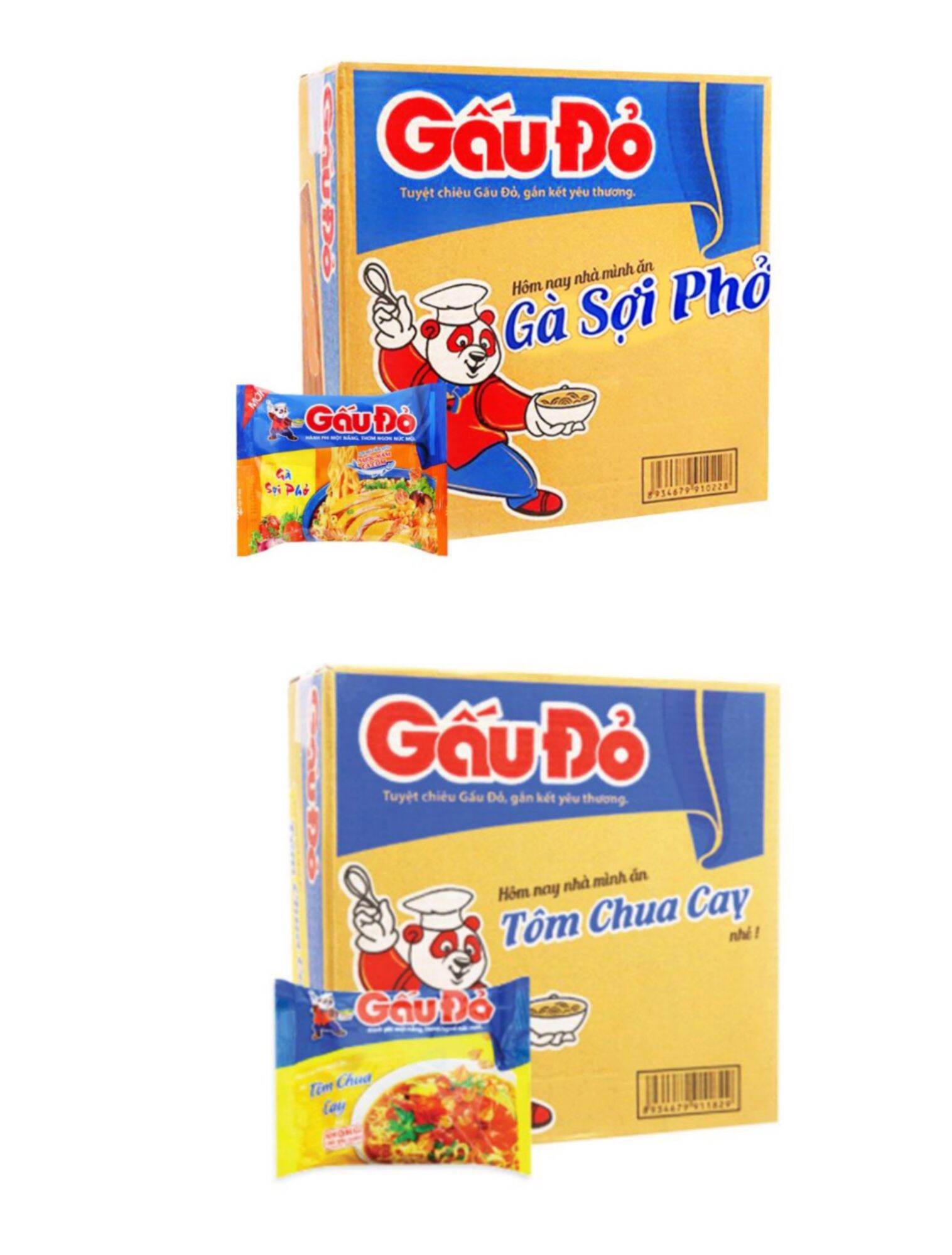 Mì gấu đỏ thùng 30 gói x 65g dai ngon