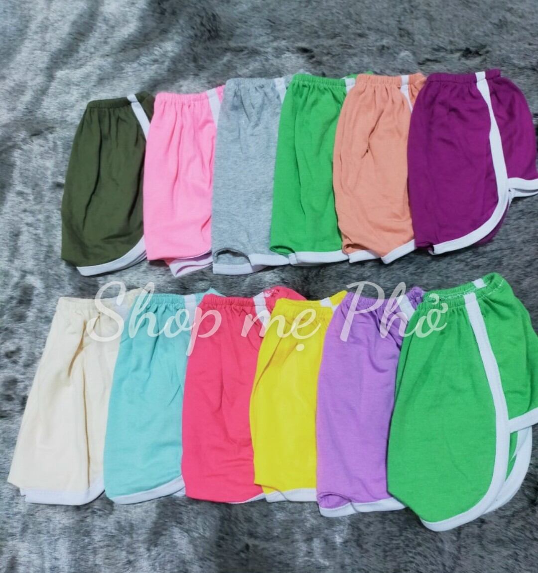 [ẢNH THẬT] Combo 10 quần đùi thun trái bí cho bé 5-14kg