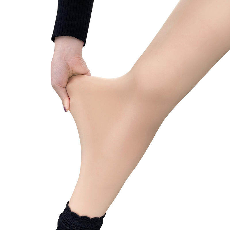 Tất Lụa Siêu Nhiên Cảm Giác Khỏa Thân Mẫu Thu Đông Mùa Xuân Cho Nữ Quần Mặc Trong Màu Da Đen Quần Liền Tất Dày Dặn Lót Lông