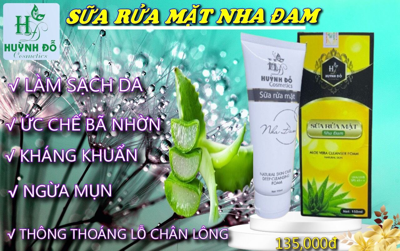 sữa rửa mặt nha đam huỳnh đỗ (2 chai 240k)