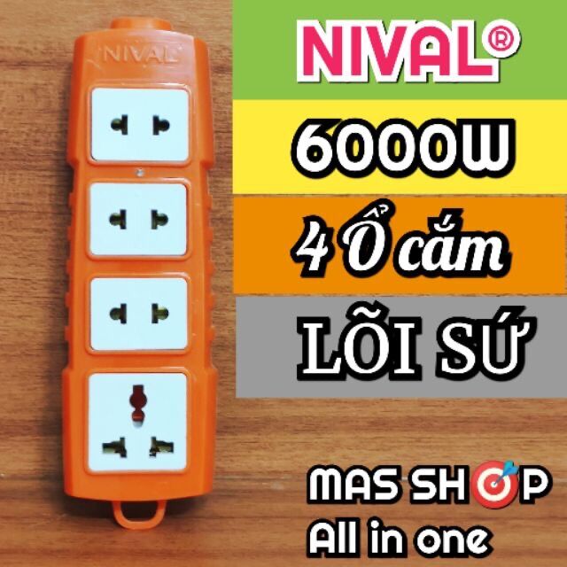 Ổ cắm chịu tải cao 30A- 6000w Nival
