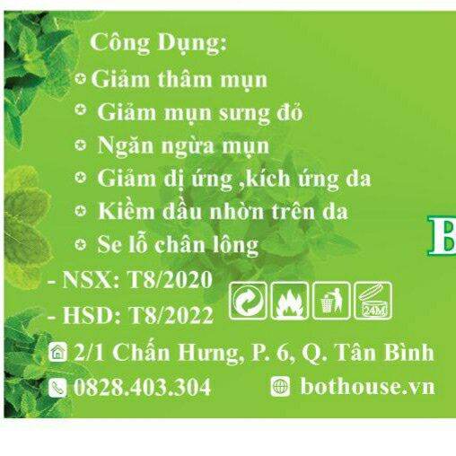 [HCM](BỘTHOUSE) MASK DẺO COLLAGEN BẠC HÀ HANDMADE  DƯỠNG DA GIẢM MỤN