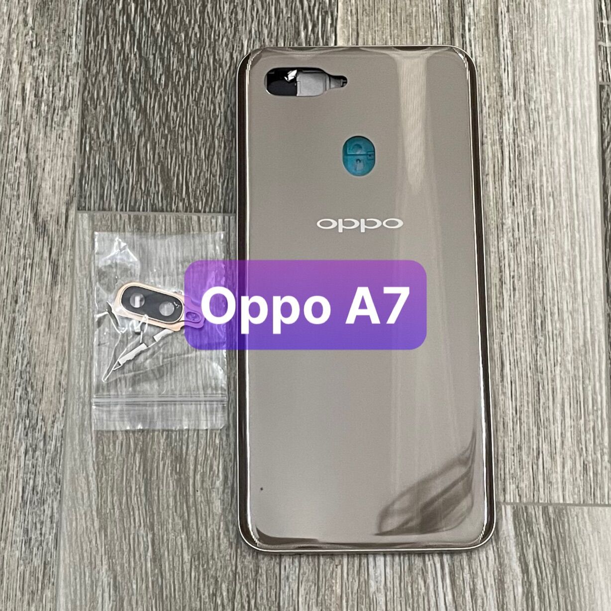 Bộ xương vỏ oppo A7 ,kèm khay sim,phím,kính camera