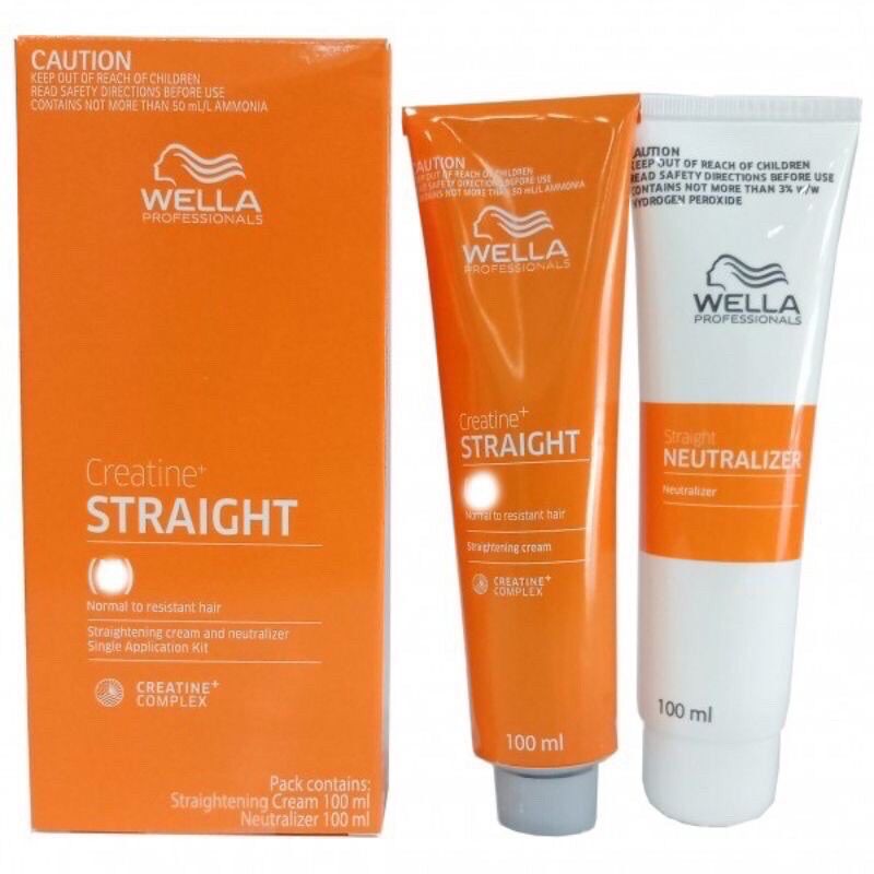 Bộ kem duỗi tóc cá nhan tại nhà wella 100ml x 2
