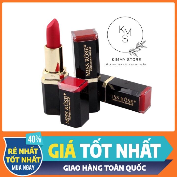Son lì miss rose 3d mềm mịn kèm dưỡng