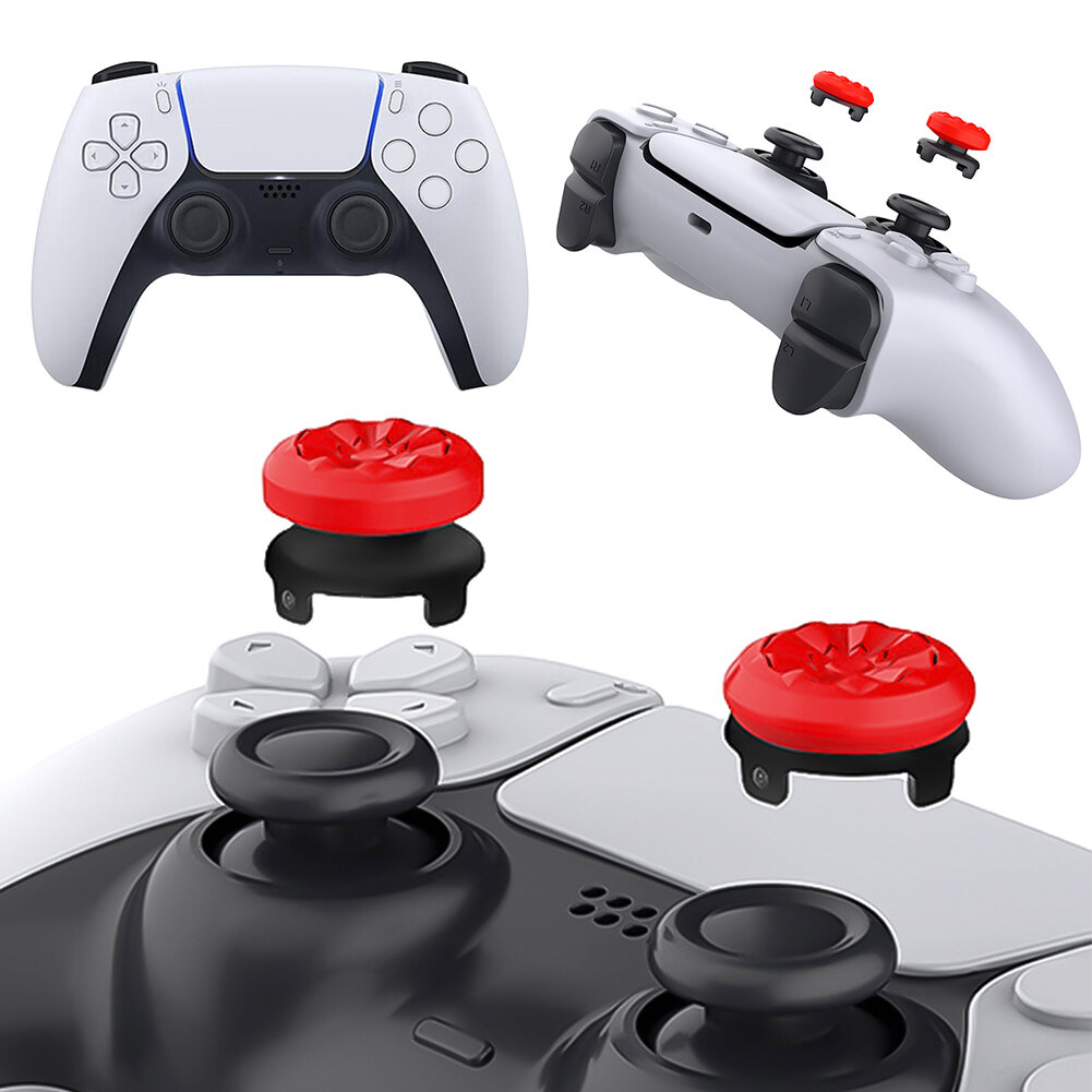 2 Chiếc Tay Cầm Chơi Game Ngón Tay Cái Dính Tay Cầm Cho Ps4 Và Ps5 Cao Thấp Tăng Chống Trơn Trượt Hiệu Suất Cần Điều Khiển Bao Vỏ Thay Thế phụ Kiện