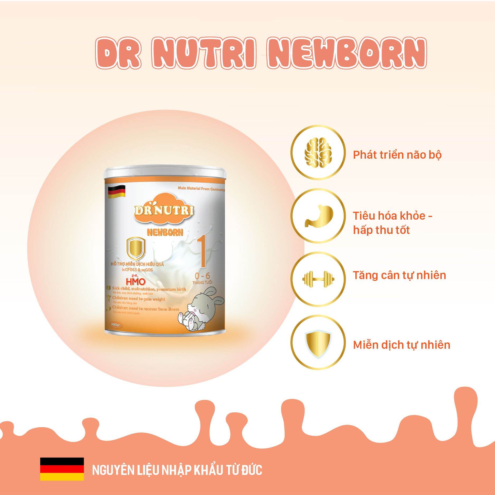 Sữa bột dinh dưỡng sow sinh DR NUTRI(0-06 tháng) thumbnail