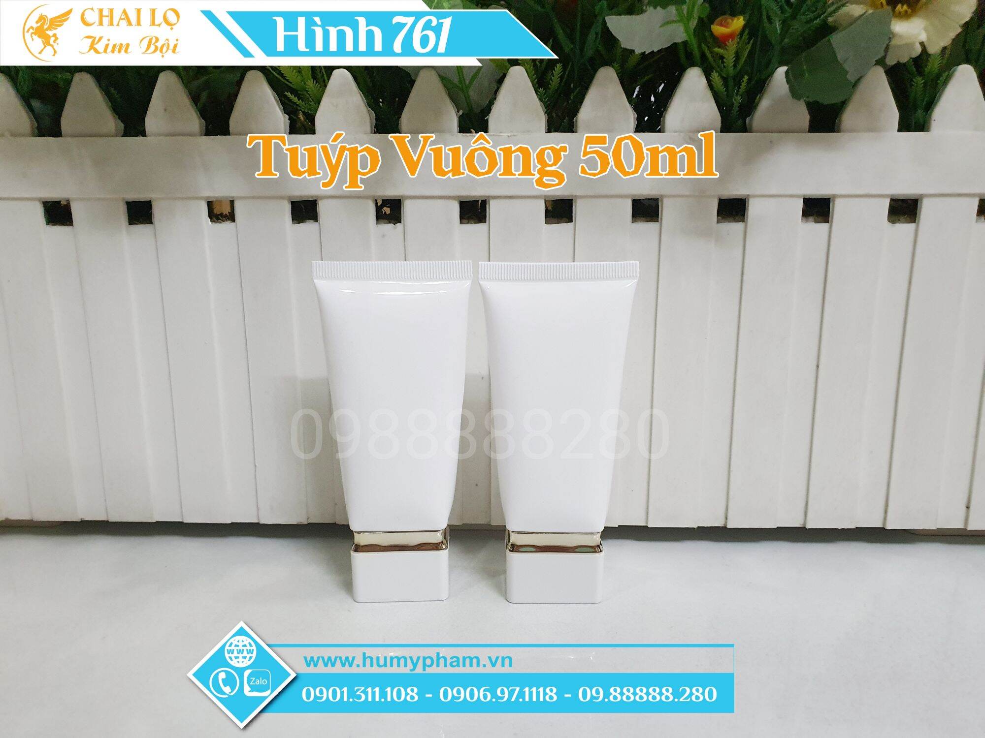 TUÝP VUÔNG ĐỰNG KEM CHỐNG NẮNG 50ML