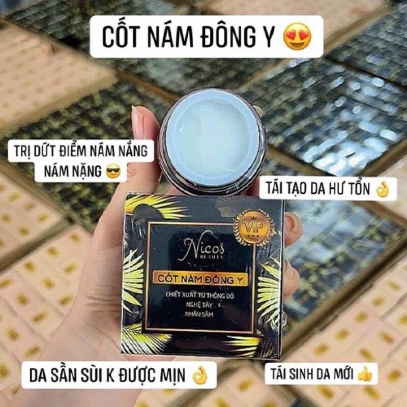 (MẪU MỚI) Cốt Nám Đông Y Nicos Bộ Lớn 15gram  (Chính Hãng 100%)