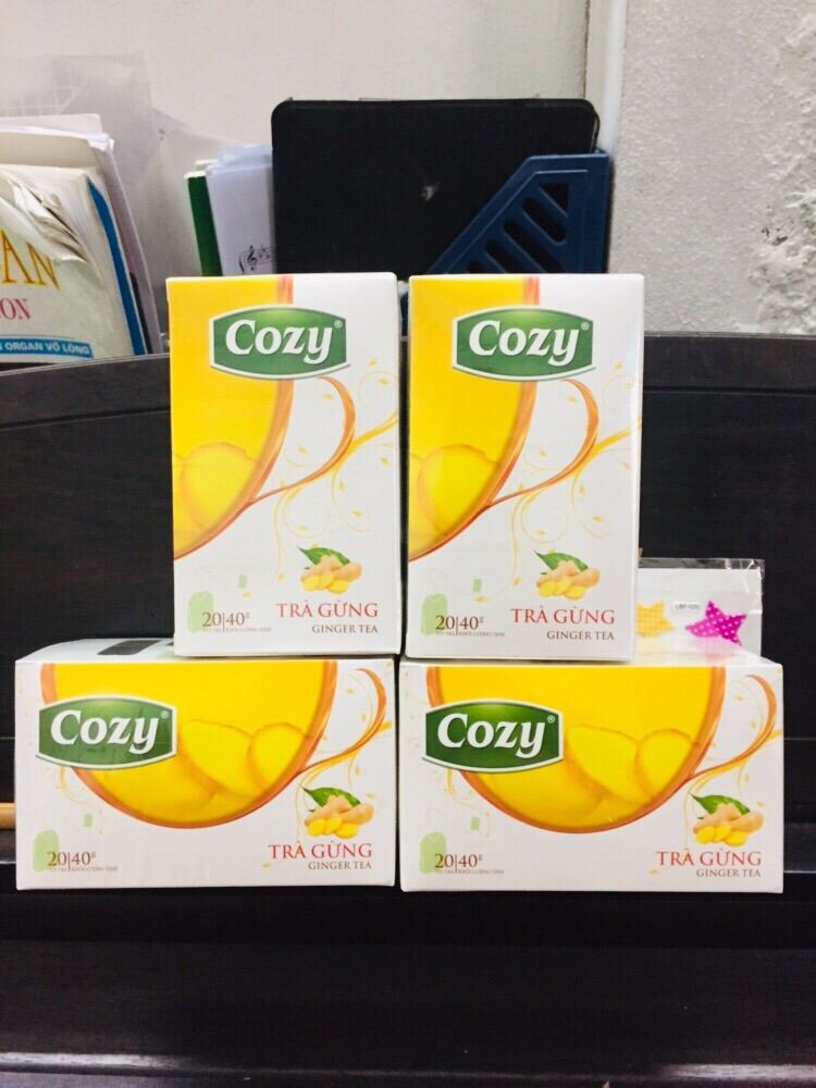 Trà Cozy Gừng túi lọc hộp 20 gói x 2g