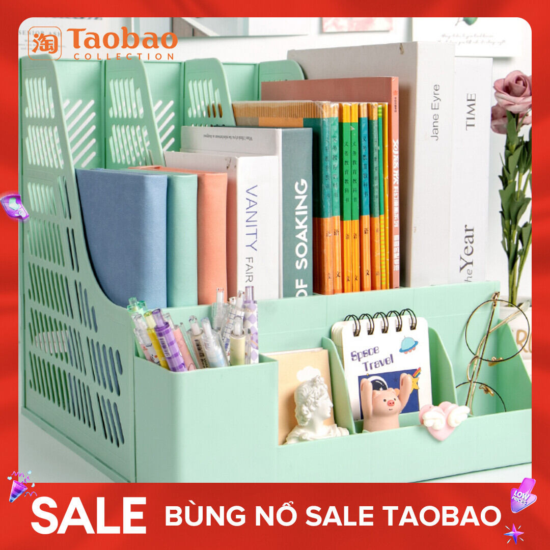 Giỏ tài liệu kẹp tài liệu để bàn hộp đựng tài liệu giá để đồ bàn làm việc hộp tài liệu giá hồ sơ giá tài liệu kệ sách bốn liên văn phòng phẩm trên bàn làm việc đồ dùng trọn bộ sắp xếp chia ngăn văn phòng phẩm văn phòng phẩm
