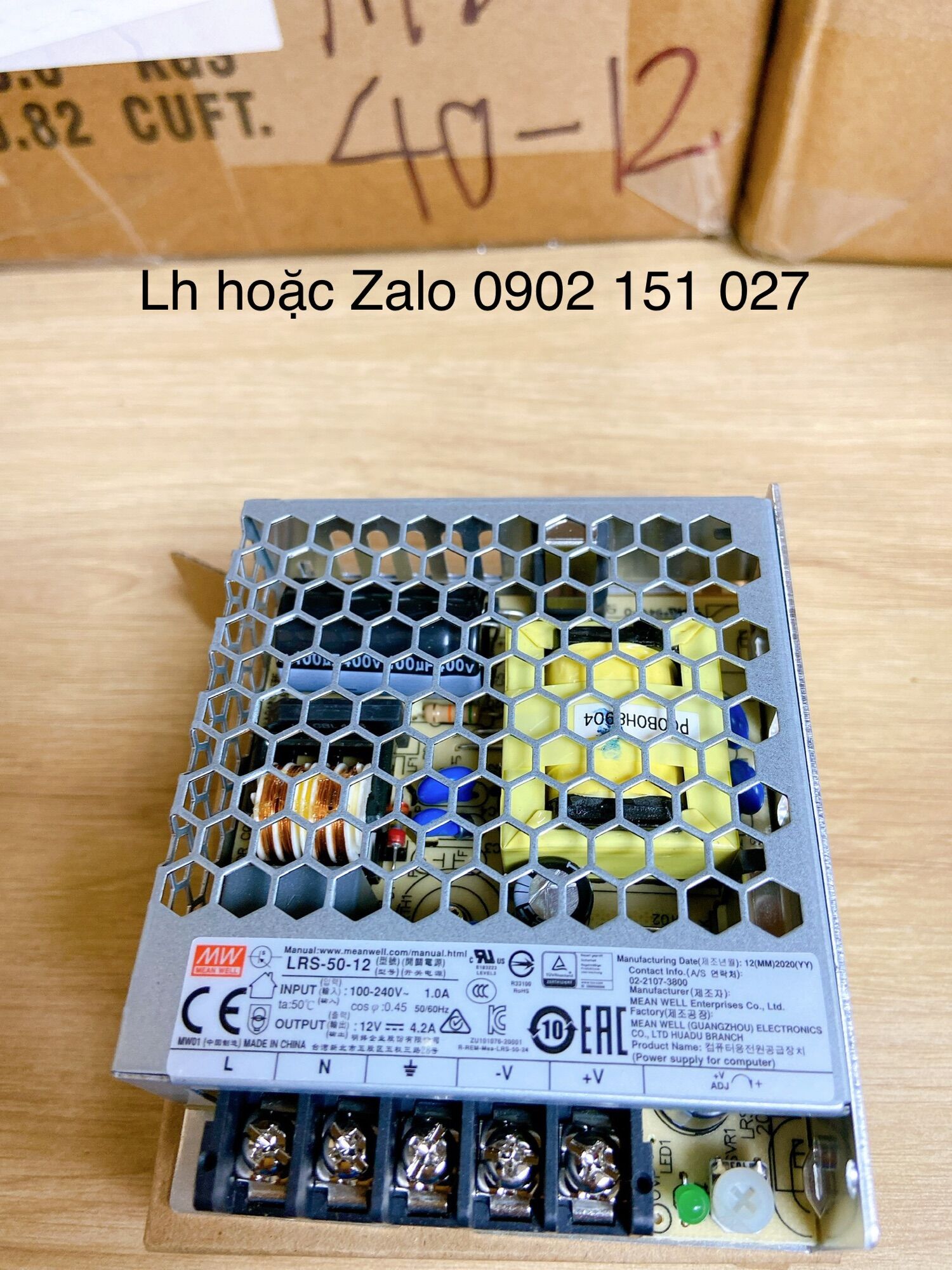 Nguồn 12v meanwell lrs 50-12