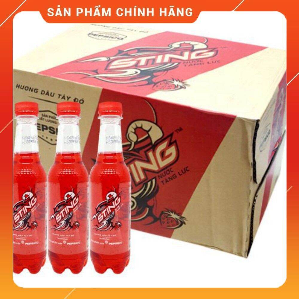 Lốc 6 Chai Nước Giải Khát Sting Đỏ Dâu (330ml / Chai)