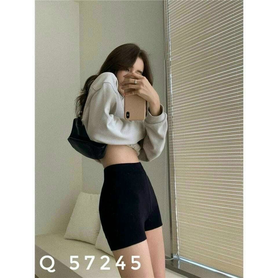QUẦN ĐÙI LEGGING CẠP CAO CO GIÃN 4 CHIỀU