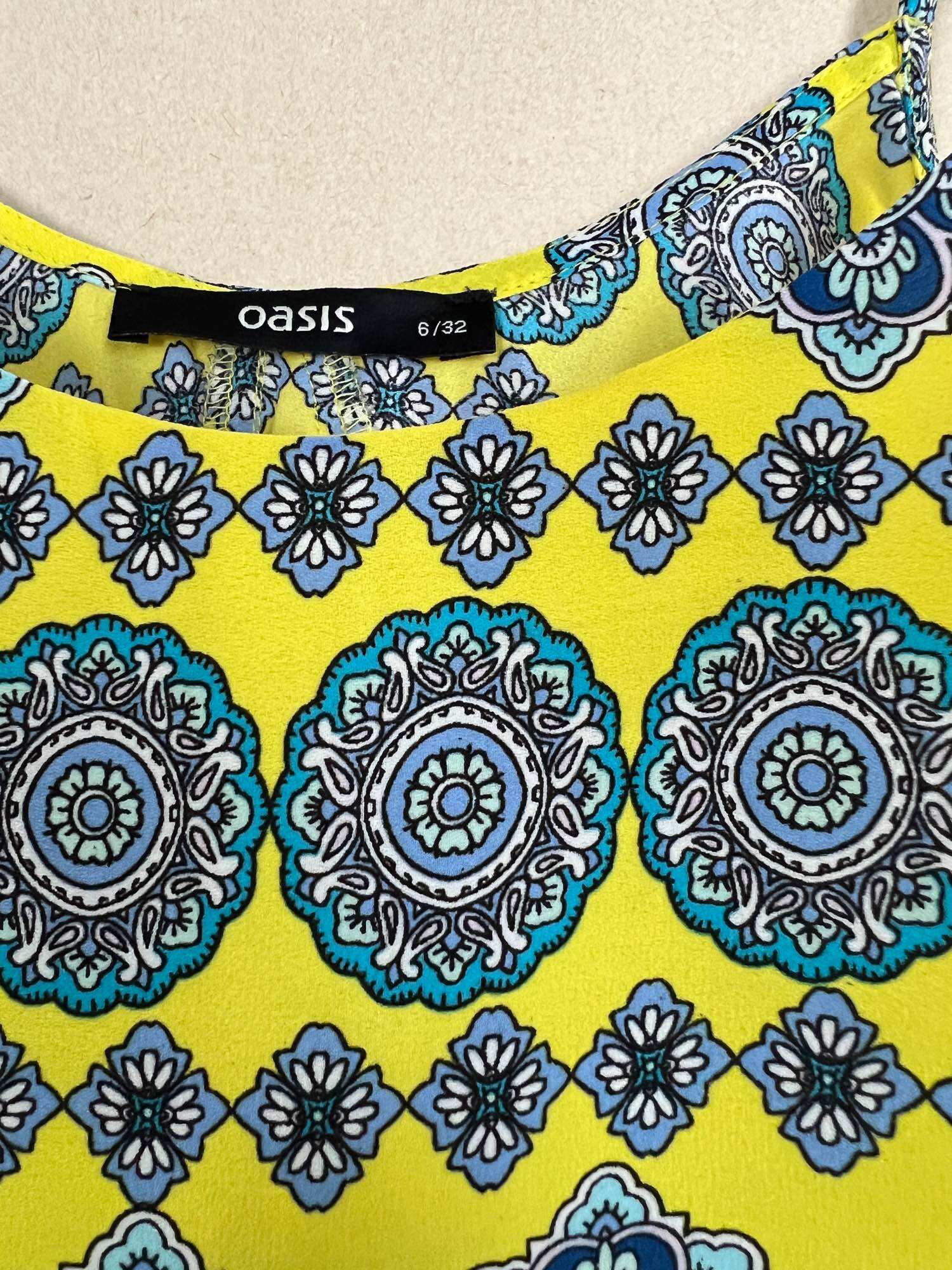 Áo Voan Hoa Chiffon sz 6, new 99%