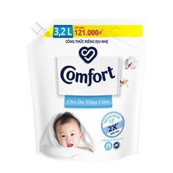 Nước xả vải comfort da nhạy cảm 3,2lit