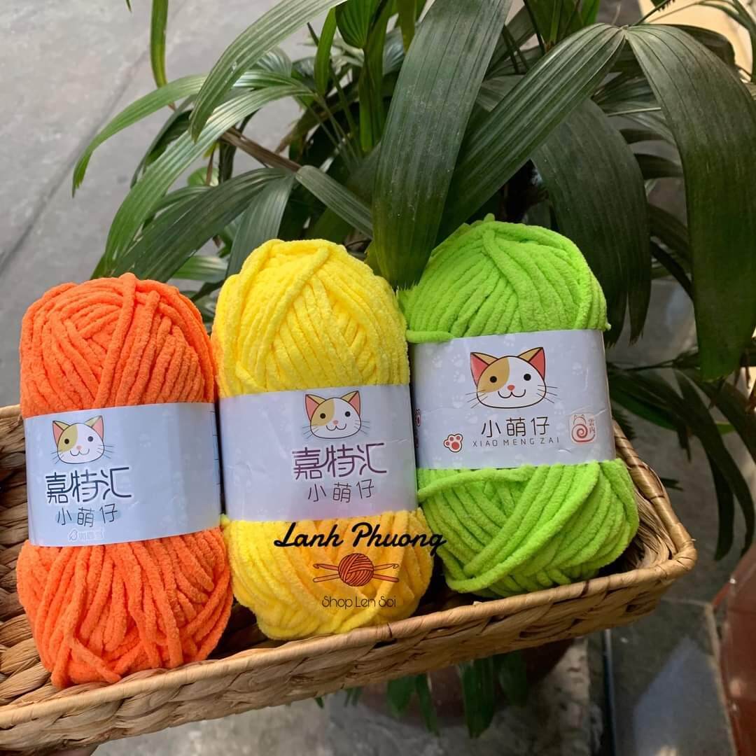 Len Nhung Mèo Sợi To Mềm Mịn