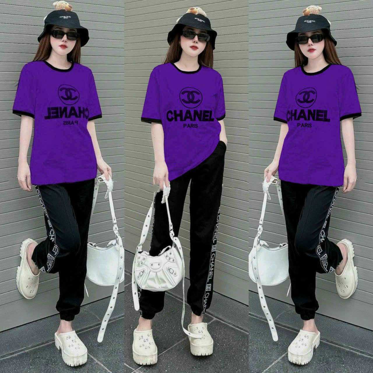 SÉT BỘ DÀI THUN COTTON THÊU CAO CẤP