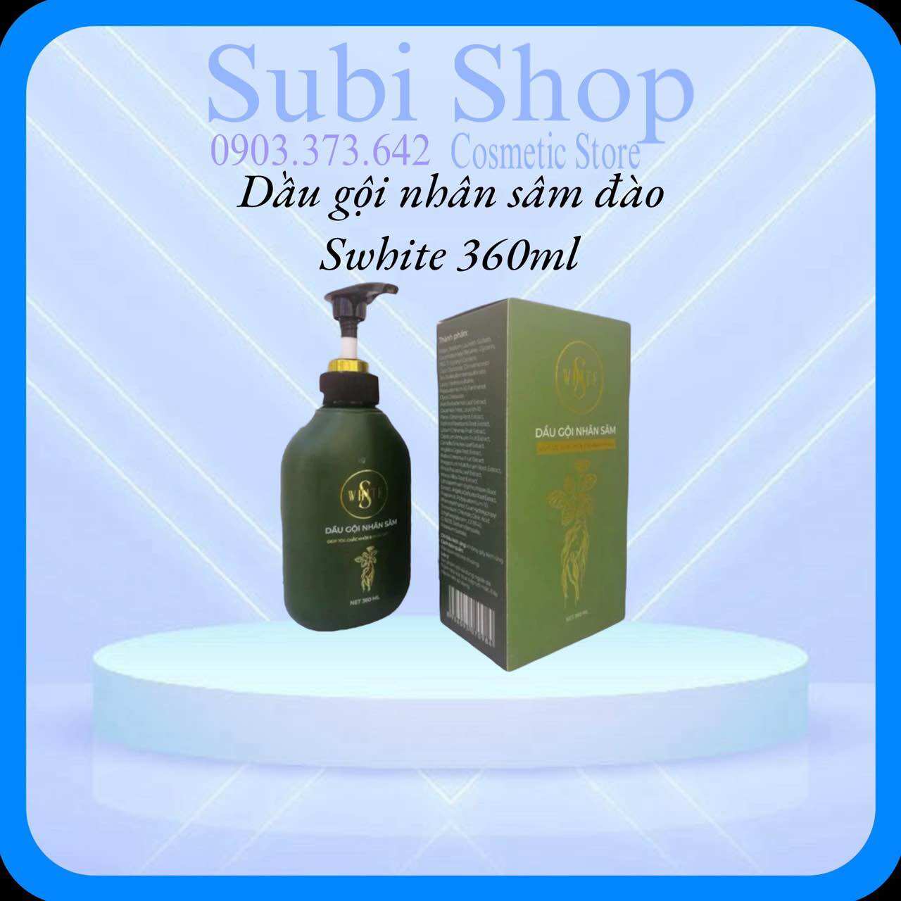 Dầu gội tóc nhân sâm đào swhite