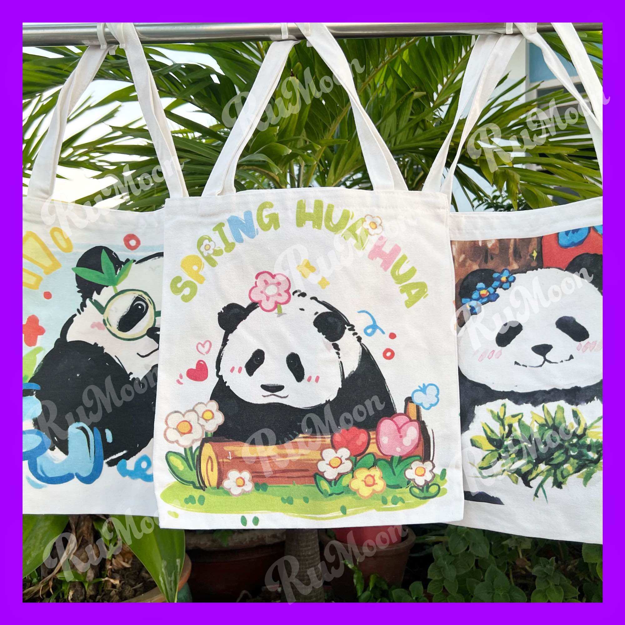 Túi Tote Canvas Gấu Trúc Panda Đỉnh lưu