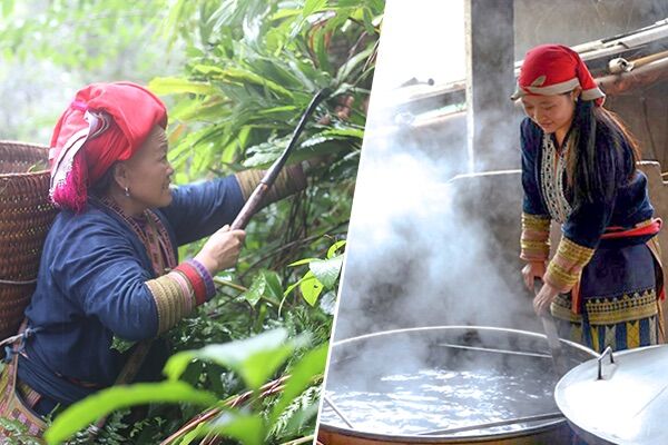 NƯỚC TẮM NGƯỜI DAO ĐỎ SAU SINH