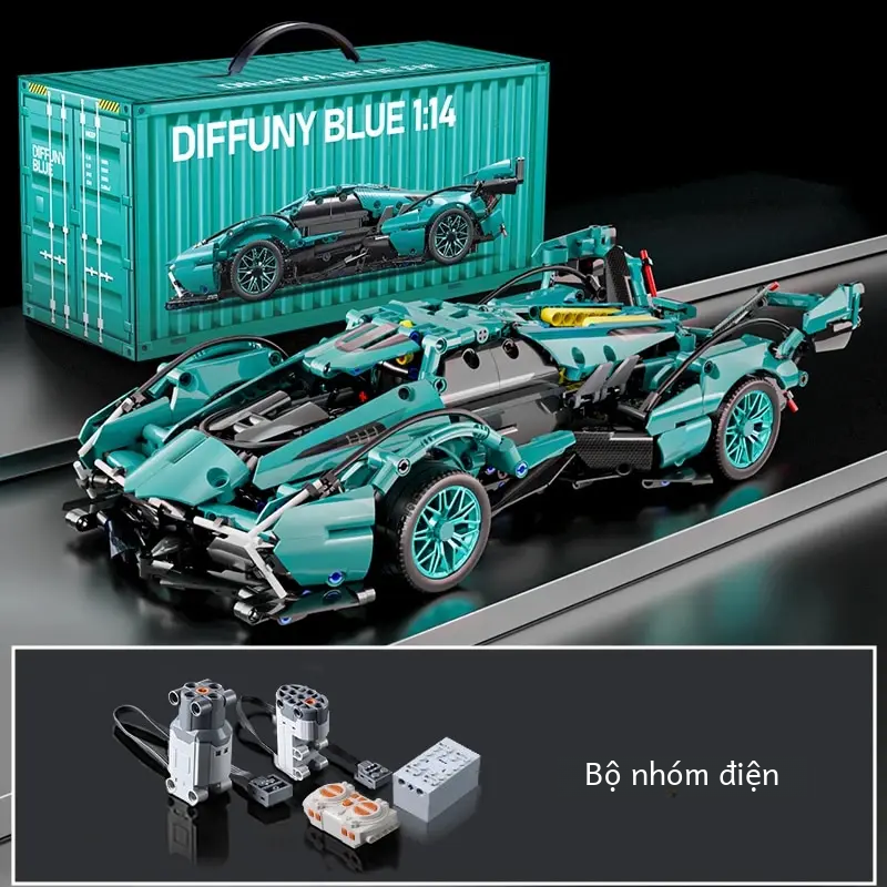 89111 siêu xe khối xây dựng xe ô tô mô hình bộ dụng cụ 900 chiếc thử thách xe đua xây dựng bộ đồ chơi cho bé trai thanh thiếu niên