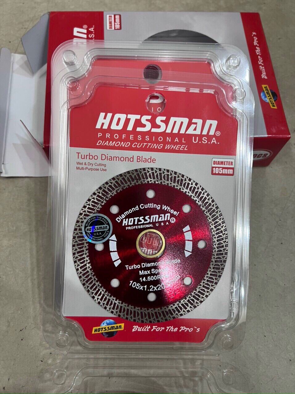 Lưỡi cắt gạch đá hoa cương đa năng hotssman 105mm, lưỡi cắt bê tông 105mm, lưỡi cắt đá 105mm, lưỡi cắt đa năng hotssman 1 tấc, lưỡi cắt đa năng hotssman 105mm 100mm 110mm, lưỡi cắt đa năng 105mm hotss