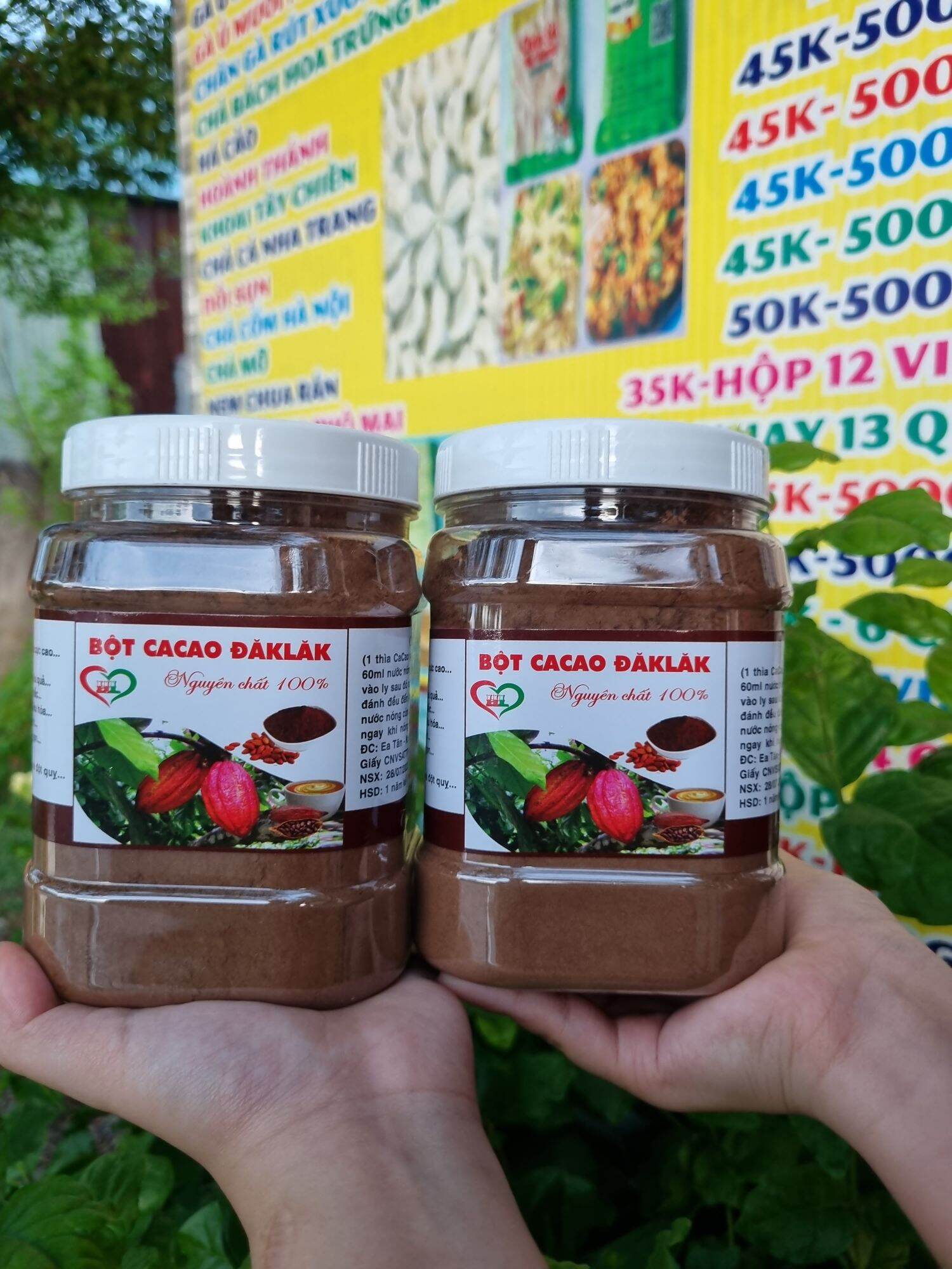 1kg BỘT CACAO NGUYÊN CHẤT ĐAKLAK