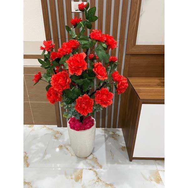 Cây hoa mẫu đơn 1m cao cấp - Cây hoa giả