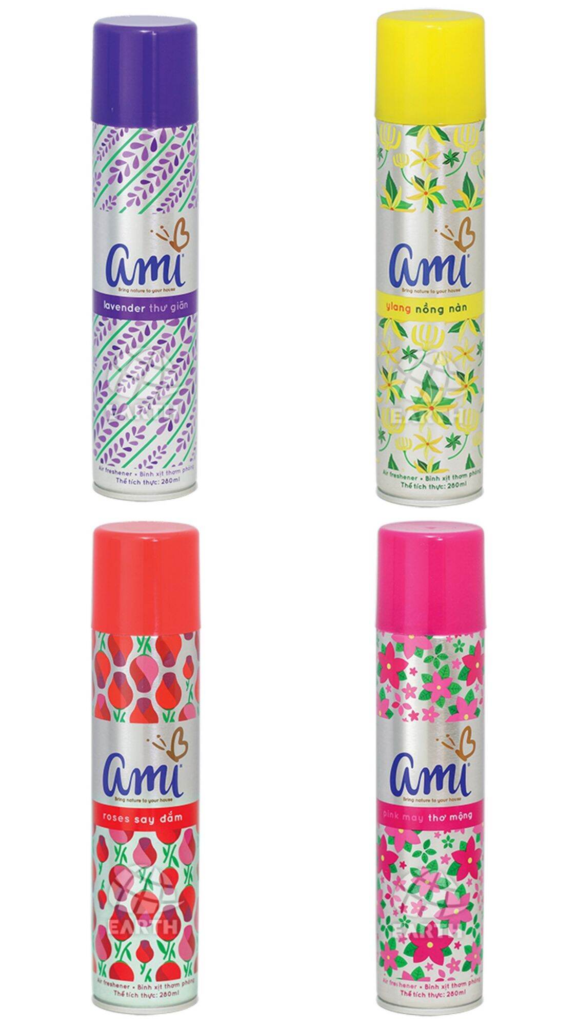 Xịt phòng AMI 280 ml Hương thơm từ thiên nhiên