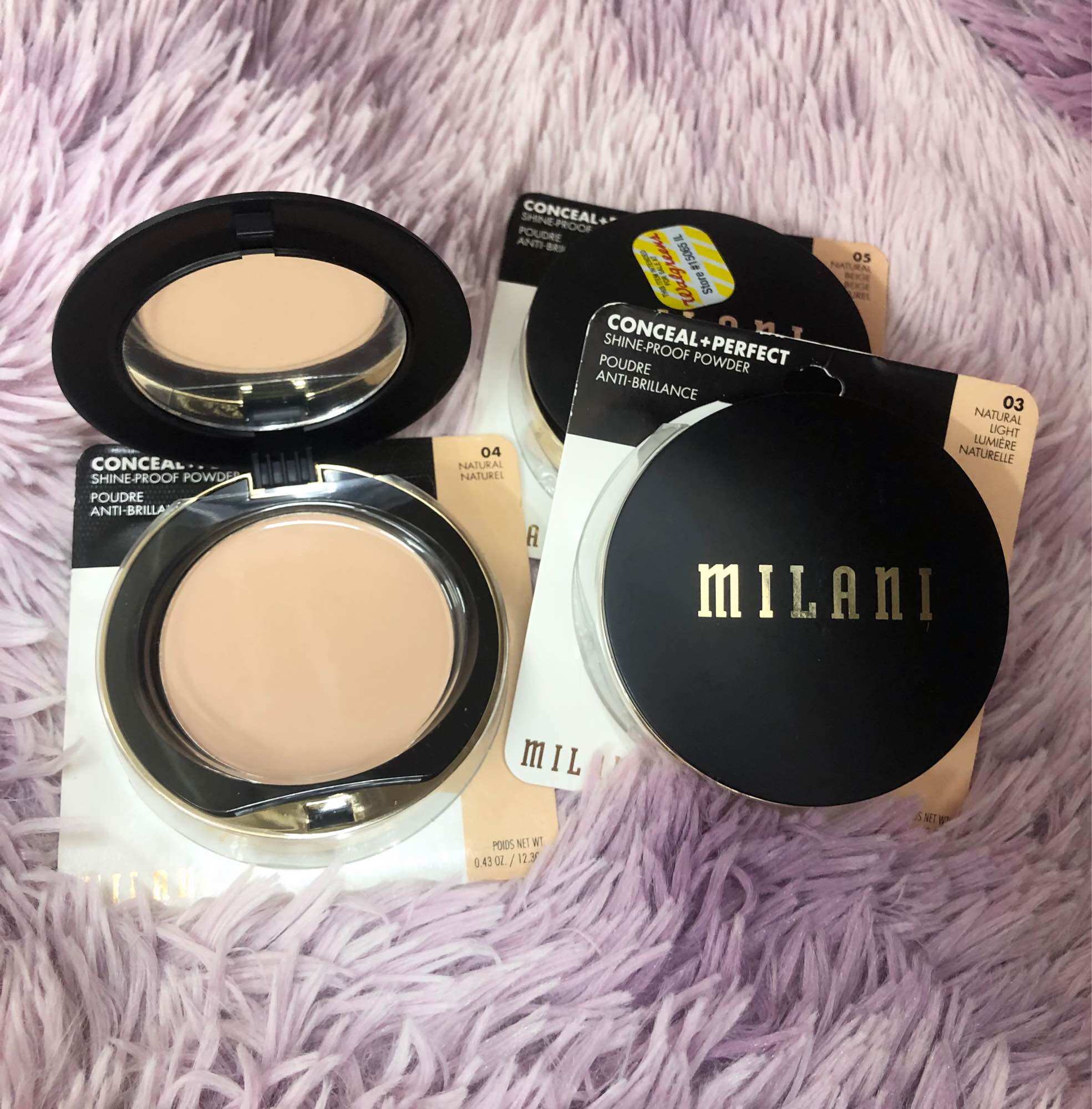 Phấn phủ nén Milani Conceal + Perfect Shine-Proof Powder 12.3g của Mỹ