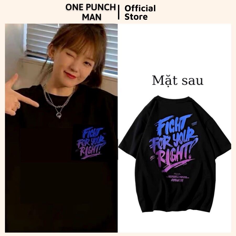 Áo thun tay lỡ unisex OnePuchMan form rộng SAD BOIZ FIGHT FOR YOUR RIGH phong cách hàn quốc phù hợp nam nữ, cặp đôi